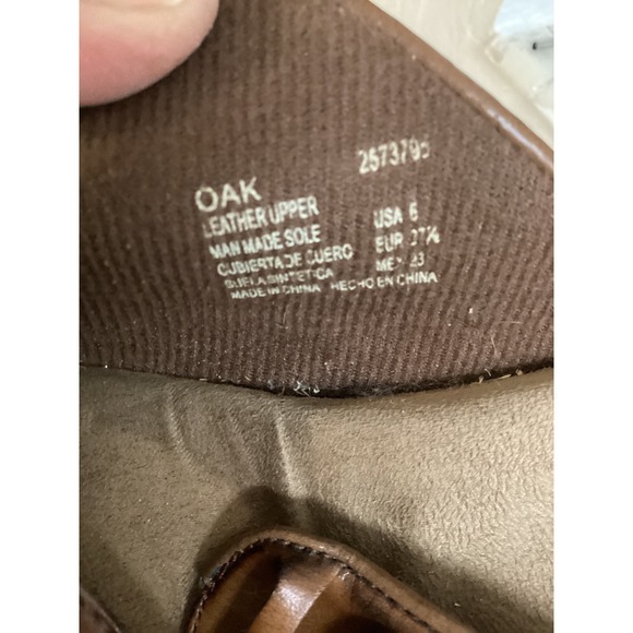 Earth Spirit Leather Buckle Slide Sandals Women Size 6 Brown Comfort Wedge - Picture 8 of 8